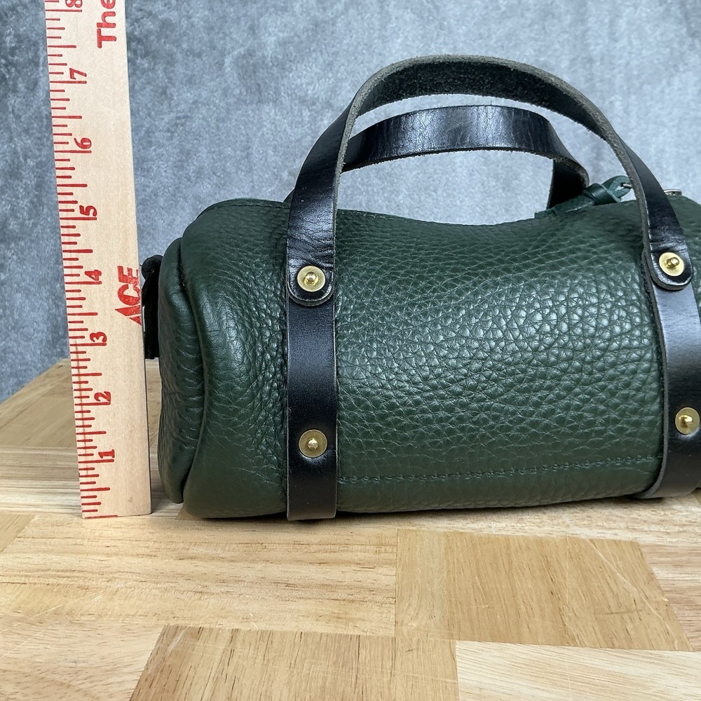 Go Forth Goods Mini Jane Crossbody Bag Forest Green & Black Strap/Trim Purse - Picture 10 of 15